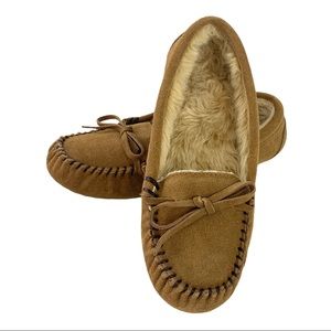 Zealand Misty Suede Women's Cinnamon Moccasin 7M